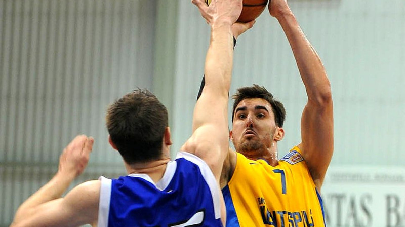 Trojs Bārniss un BK "Ventspils": par 12.uzvaru Aldaris LBL čempionātā.
Foto: bkventspils.lv