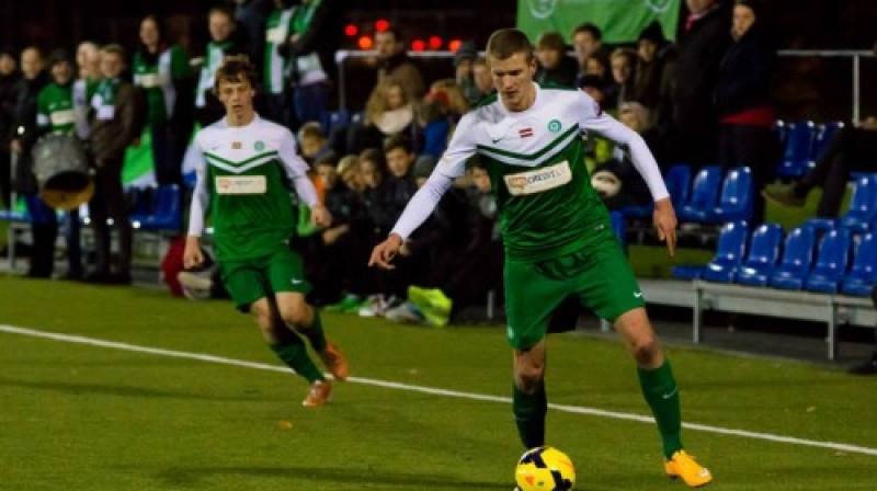 Mārtiņš Milašēvičs trīs sezonu laikā "Mettas"/LU rindās Virslīgā aizvadīja 84 spēles un guva 17 vārtus
Foto: Māris Greidāns