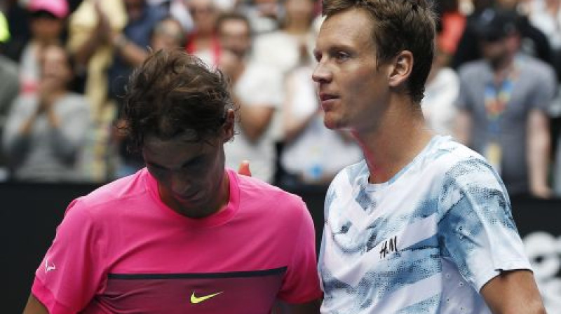 Rafaels Nadals un Tomāšs Berdihs
Foto: Reuters/Scanpix