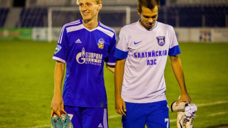 Ivans Lukjanovs un Artūrs Zjuzins (vēl Kaļiņingradas "Baltika" formā")
Foto: fc-baltika.ru