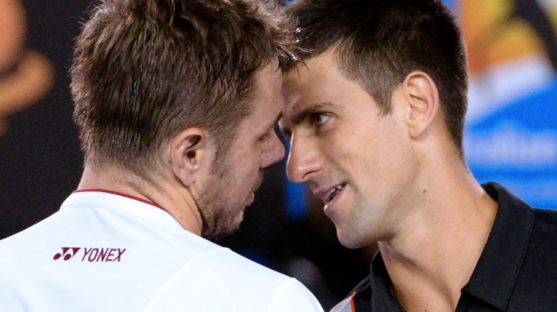Stens Vavrinka un Novaks Džokovičs
Foto: AFP/Scanpix