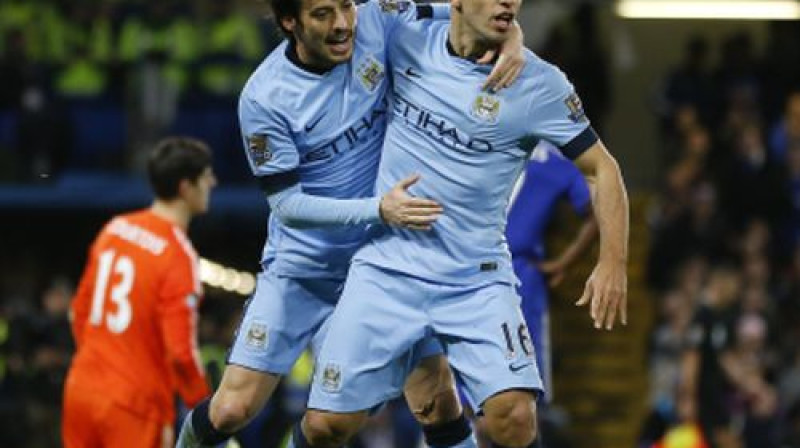 Davids Silva un Serhio Agvero
Foto: AP/Scanpix