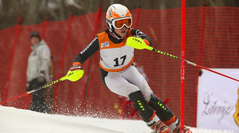 Trīs uzvaras izcīnījusī Laura Bērziņa. Foto:Infoski.lv