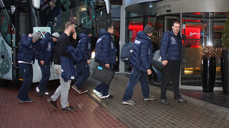 Bratislavas "Slovan" hokejisti Rīgā 
Foto: hcslovan.sk