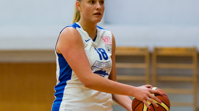 Vineta Bīriņa: septītais "double-double" sezonā
Foto: LU