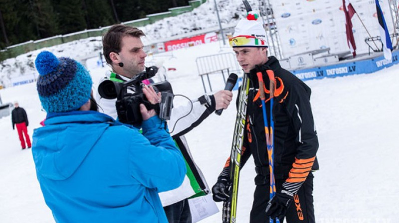 I.Bikšes intervija LNT. Foto: Infoski.lv