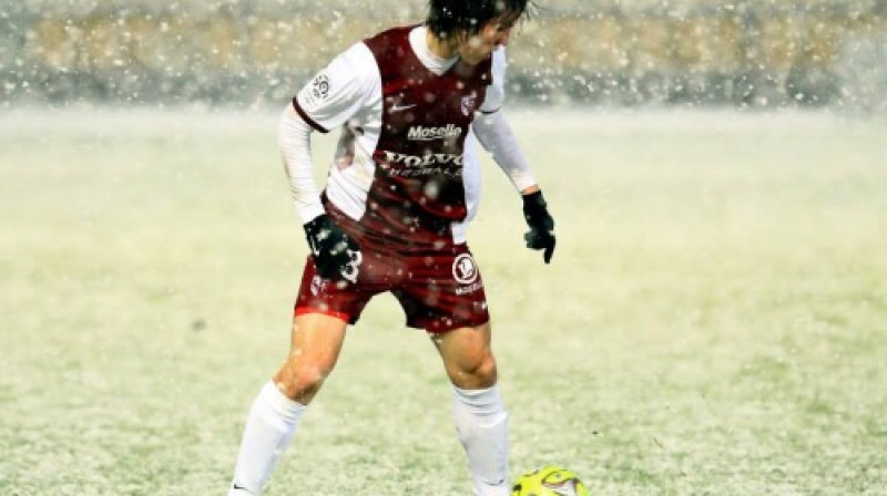 Jāņa Ikaunieka debija Mecas sniegputenī
Foto: fcmetz.com