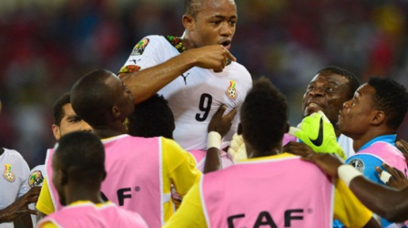 Uzvaras vārtu autors Džordans Ajū
Foto: Press Asssociation Images/Scanpix