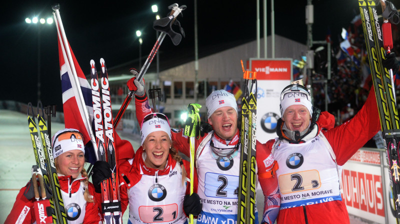 Tirila Ekhofa, Fanija Birkelana, Tarjei un Juhanness Bē
Foto: AFP
