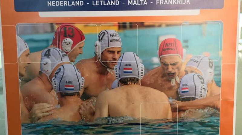 EČ kvalifikācijas afiša Ūtrehtā 
Foto: Latvijas Ūdenspolo federācija