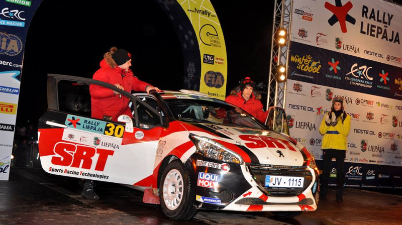 Sirmača ekipāža uz "Rally Liepāja" pjedestāla
Foto: Sports Racing Technologies
