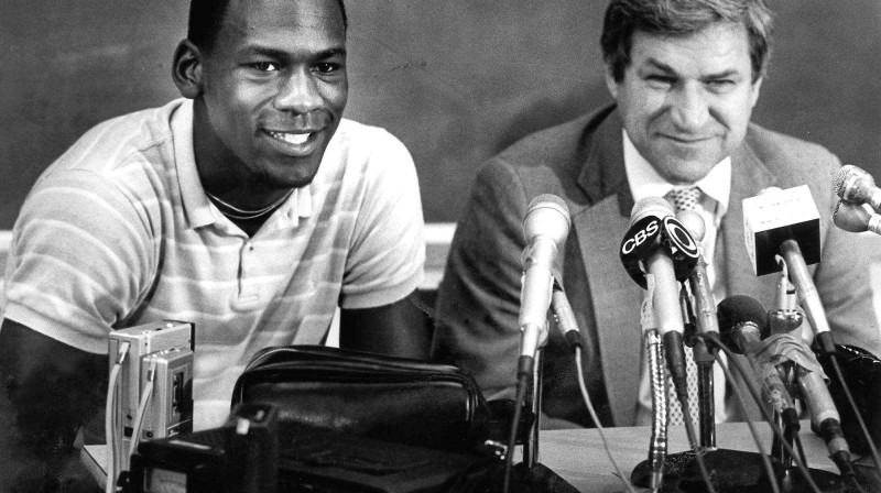 Maikls Džordans un Dīns Smits 1984. gada 5. maijā
Foto: AP/Scanpix