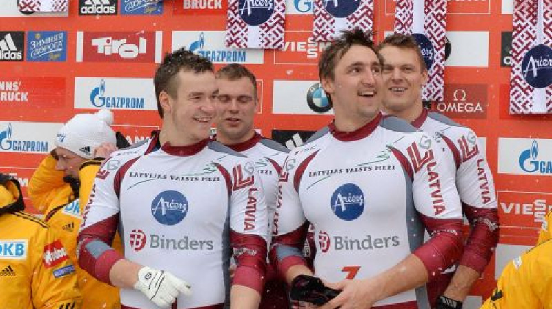 Arvis Vilkaste, Jānis Strenga, Oskars Melbārdis, Daumants Dreiškens
Foto: AP/Scanpix