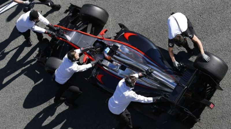2015. gada "McLaren" F1 modelis
Foto: Honda/LAT