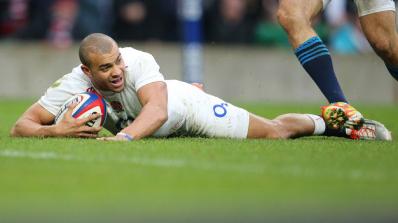 Džonatans Džozefs guva divus piezemējumus. 
Foto: rbs6nations.com