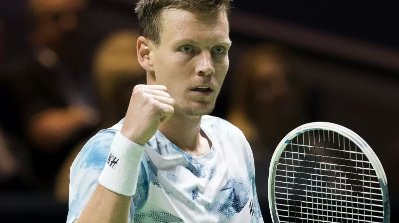 Tomāšs Berdihs soli no Roterdamas titula aizstāvēšanas
Foto: AFP/Scanpix
