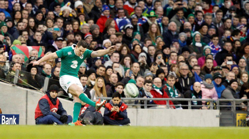 Īrijas izlases 10. numurs Džonatans Sekstons savā atgriešanās spēlē aizveda komandu līdz uzvarai.
Foto: rbs6nations.com