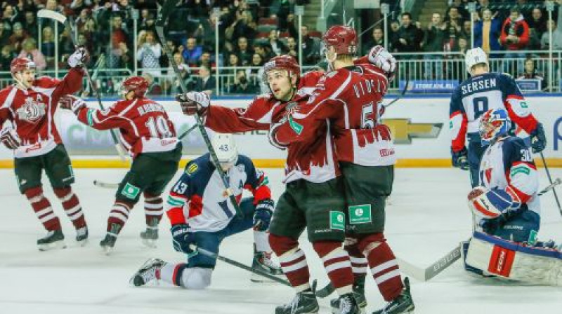 Rīgas "Dinamo" pirms 17 dienām Bratislavas "Slovan" mājās sagrāva ar 6:0
Foto: Dmitrijs Suļžics/f64