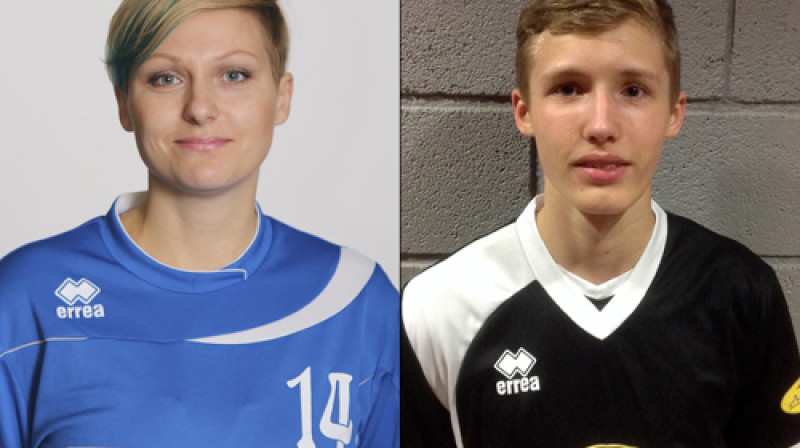 Ieva Berga un Jānis Ragovskis
Foto: floorball.lv