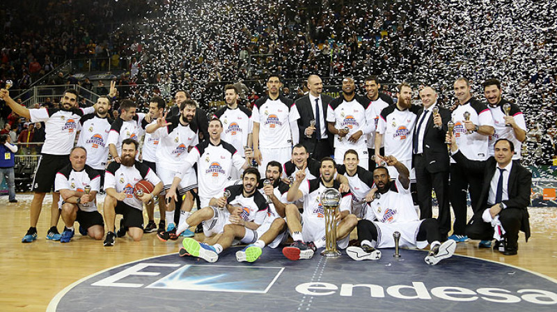 "Real Madrid" basketbolisti: 25. triumfs Karaļa kausa izcīņā
Foto: acb.com