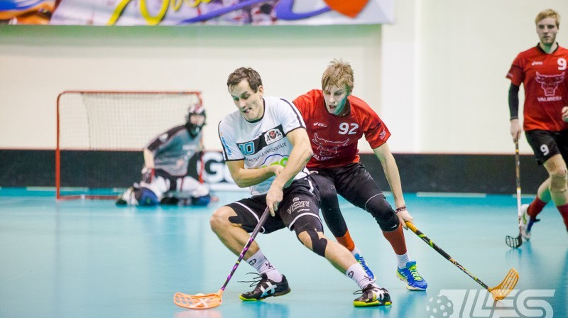 Atis Blinds "Mogo-RTU/Rockets" labā guva 2 vārtus, un divas reizes asistēja saviem partneriem
Foto: Floorball.lv, Sarelainens