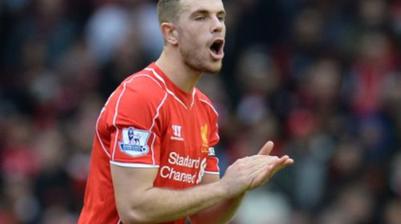 Džordans Hendersons pēc vārtu guvuma
Foto: AFP/Scanpix