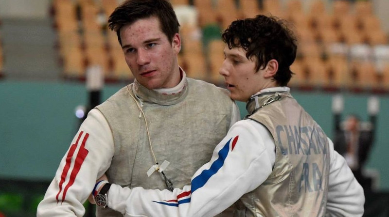 Lūkass Teteris (pa kreisi)
Foto: www.mariborfencing.org