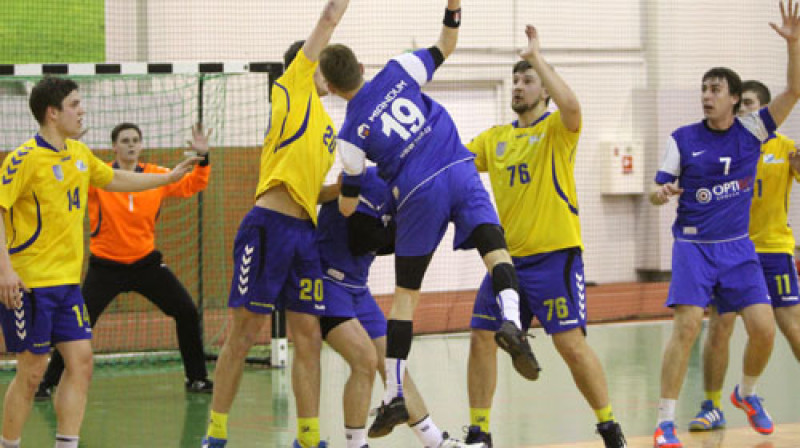 Moments no spēles starp HK "Ogre/Miandum" un SK "Latgols"
Foto: Ritvars Raits