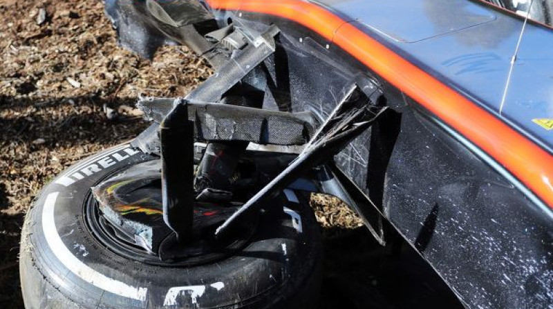Magnusena auto pēc avārijas Melburnā
Foto: motorsport.com