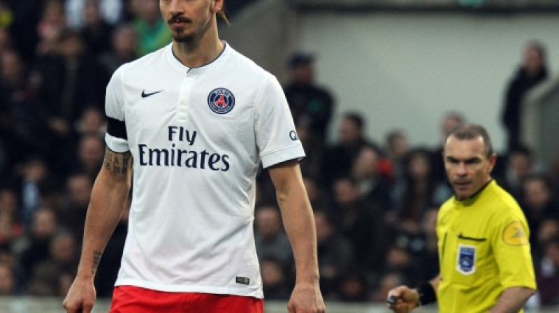 Zlatans Ibrahimovičs un Lionels Žafredo
Foto: AFP/Scanpix