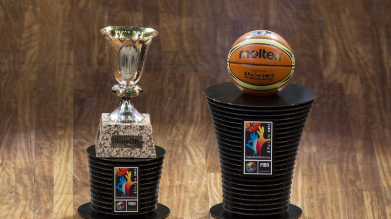 FIBA Pasaules kauss un 2014. gada finālturnīra oficiālā bumba
Foto: TT/Scanpix