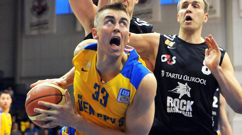 Mārtiņš Meiers un BK "Ventspils" otro reizi spēlēs Baltijas Basketbola līgas finālsērijā.
Foto: bkventspils.lv