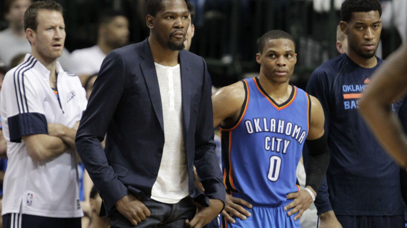 Kevins Durents un Rasels Vestbrukss 
Foto: AP/Scanpix