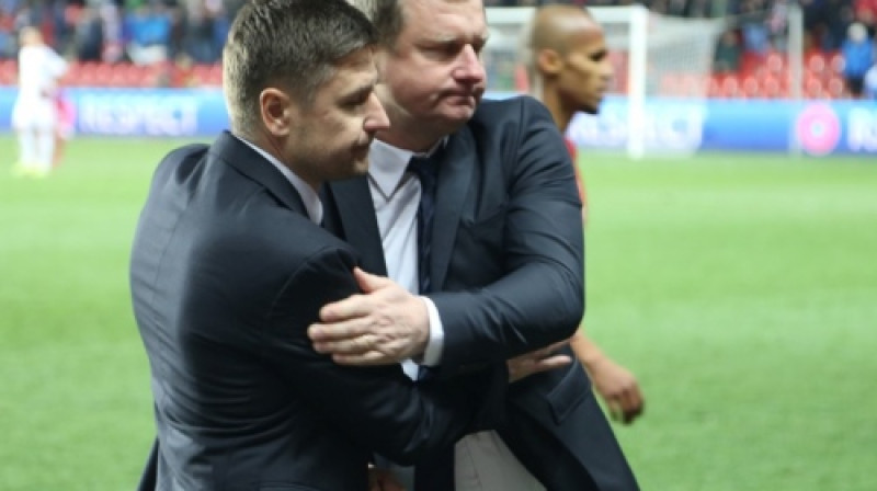 Marians Pahars un Pavels Vrba
Foto: LFF.lv