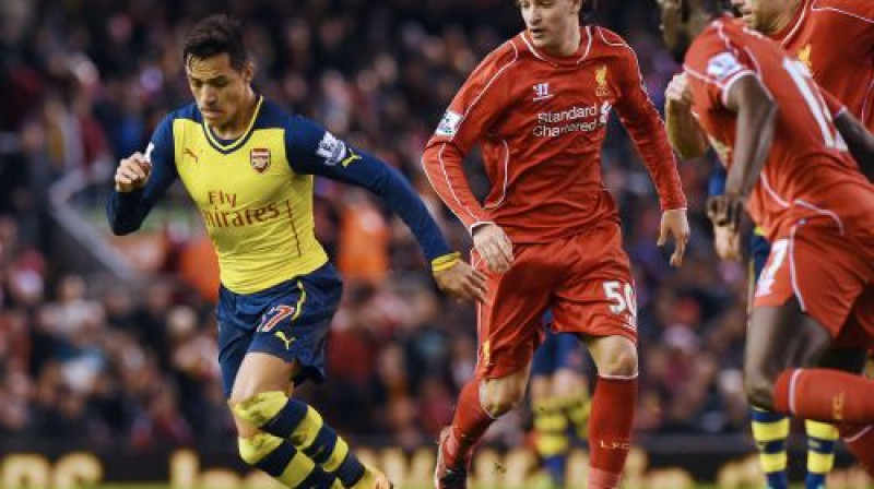Aleksis Sančess pret "Liverpool"
Foto: AFP/Scanpix