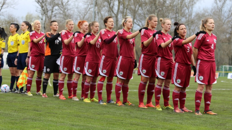 Latvijas sieviešu futbola izlase
Foto: LFF