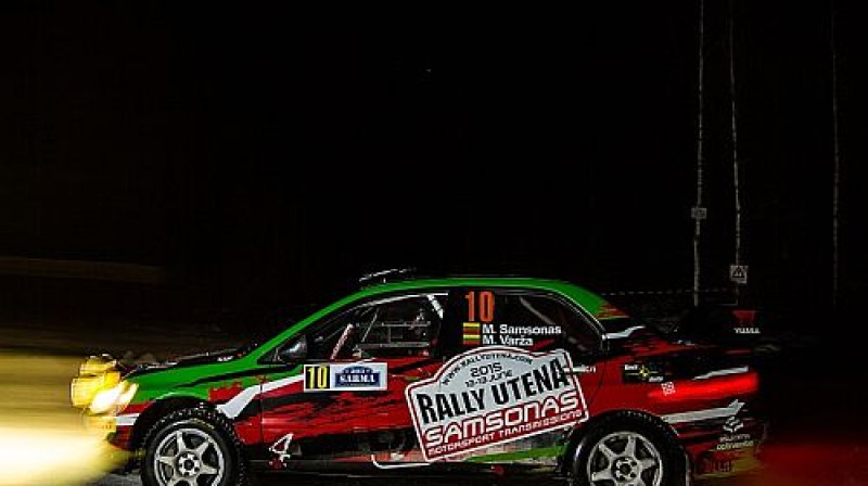 Martins Samsons trasē reklamē "Rally Utena"
Foto: Lukasz Mikulski (ewrc.cz)