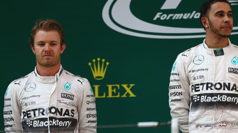 Niko Rosbergs un Luiss Hamiltons
Foto: LaPresse/Scanpix