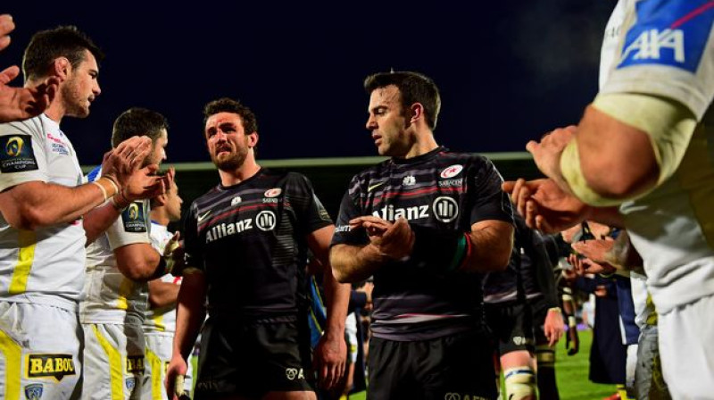"Saracens" un "Clermont Auvergne" pusfinālā tikās jau pērn. Toreiz spēcīgāks izrādījās angļu klubs. Kā būs šoreiz?
Foto: epcrugby.com