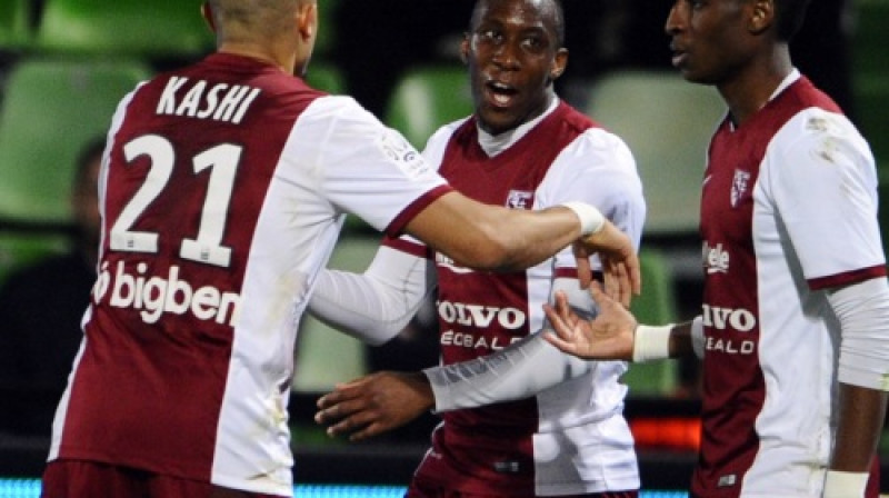 "Metz" atzīmē vārtu guvumu
Foto: AFP/Scanpix