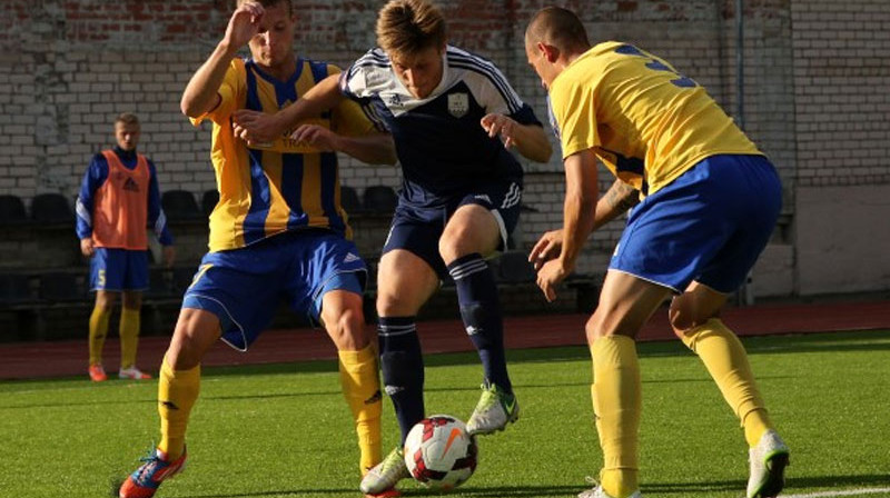 Pirms pāris nedēļām Latvijas kausa ceturtdaļfinālā ventspilnieki pieveica "Daugavpili" ar 3:0. 
Foto: bfcdaugava.lv