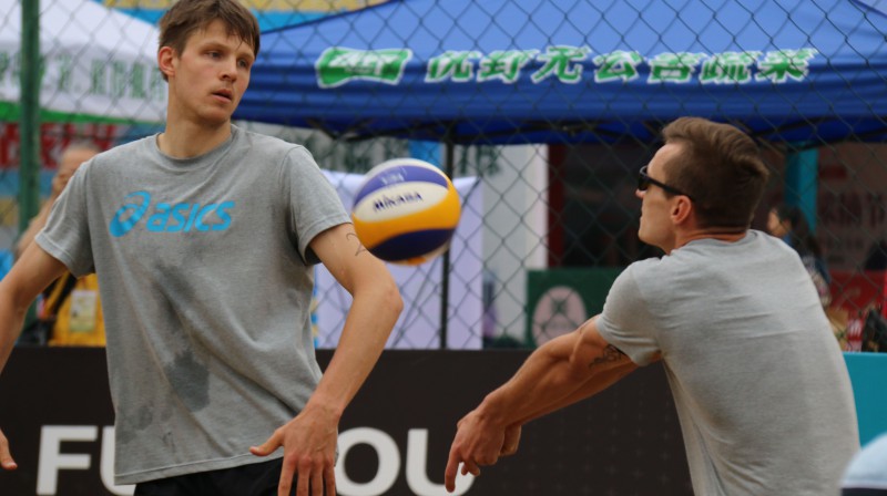 Hermans Egleskalns un Mārtiņš Pļaviņš
Foto: fivb.org