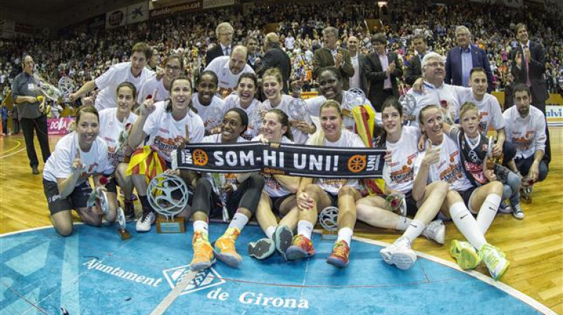 Elīna Babkina un katalāņu klubs "Uni Girona": pirmais triumfs Spānijas čempionātā
Foto: feb.es