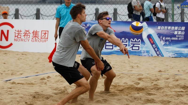 Hermans Egleskalns un Mārtiņš Pļaviņš
Foto: fivb.org