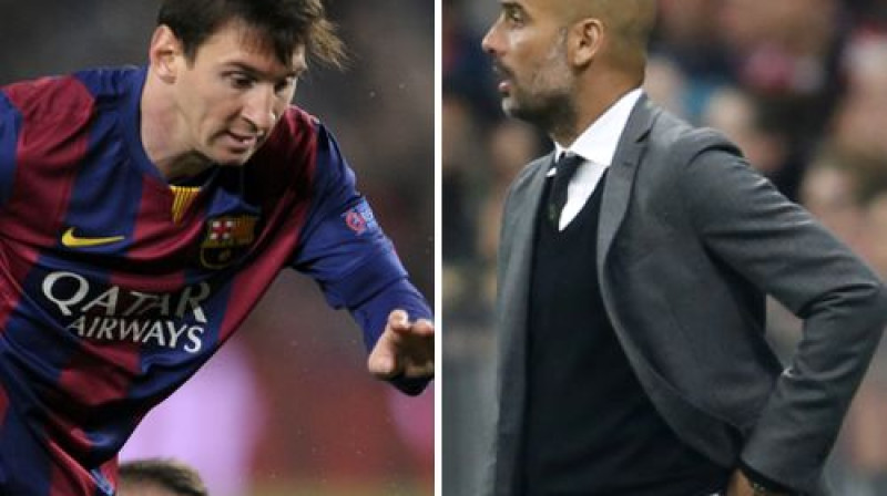 Lionels Mesi un Žuzeps Gvardiola 
Foto: AP/Scanpix