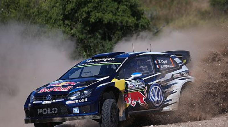 Sebastjēns Ožjē Argentīnas rallija treniņā
Foto: AFP/Scanpix