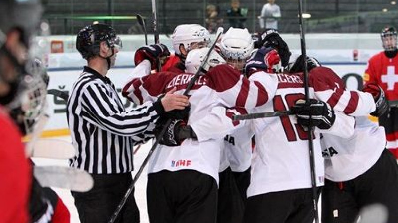 Latvijas U18 hokeja izlase
Foto: IIHF