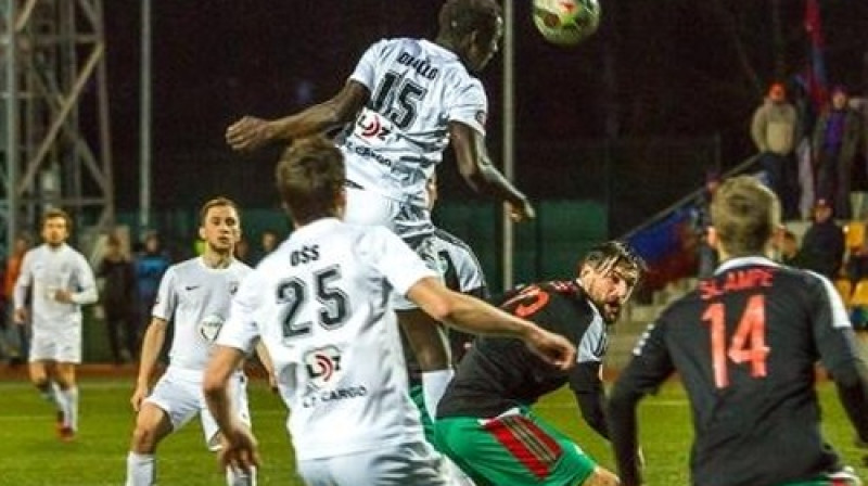 "Jelgavas" aizsargs Abdulajs Diallo
Foto: Raitis Supe, jelgavasvestnesis.lv