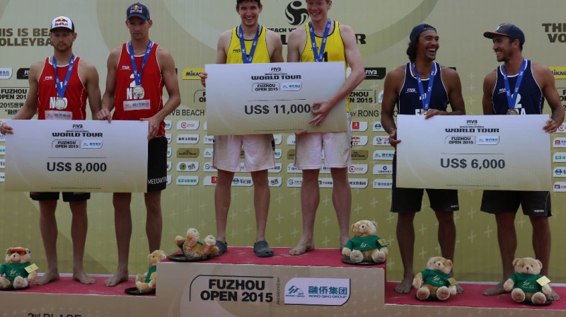 Ķīnas "Open" laureāti 
Foto: fivb.org