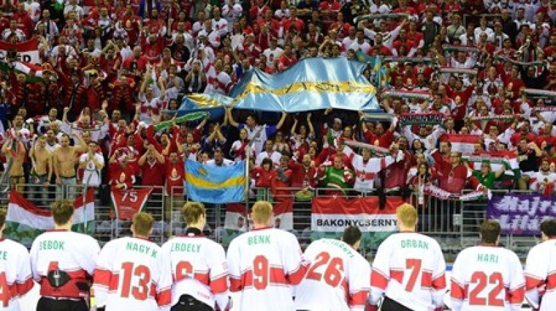 Ungārijas izlase pēdējo reizi elites grupā spēlēja 2009. gadā
Foto: wmia2015.iihf.com